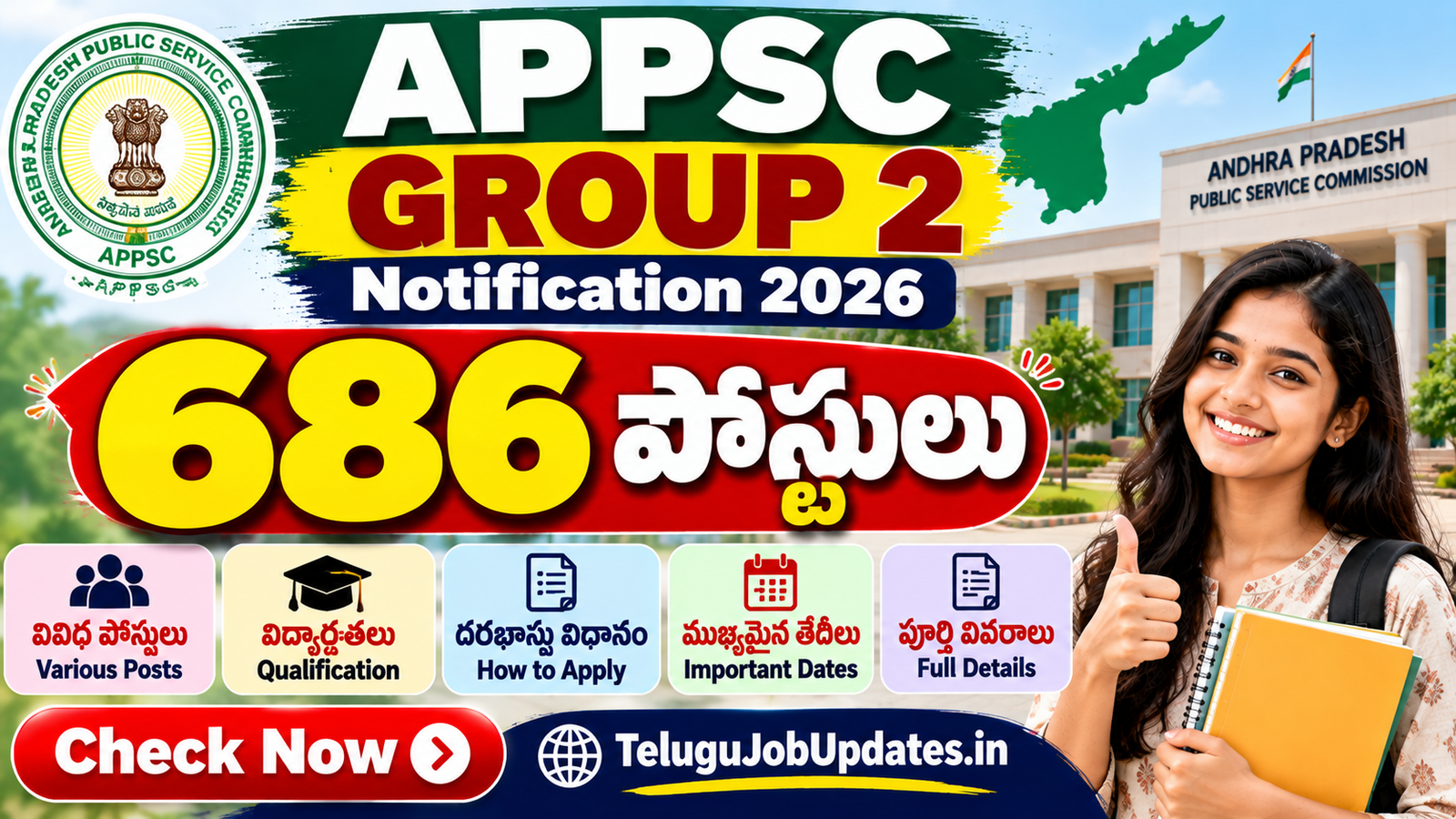 APPSC Group 2 Notification 2026 – 686 పోస్టుల వివరాలు | TeluguJobUpdates.in